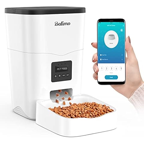 Balimo Leon Automatischer Futterspender für Katzen & Hunde trockenfutter | WLAN & APP-Steuerung Futterautomat Katzenfutter Automat Cover