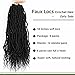 8 Packs Faux Locs Crochet Hair Curly Ends 18 Inch Soft Locs Crochet Dreads Boho Braids Crochet Faux Locs Hair for Women (18inch(pack of 8), 1B)