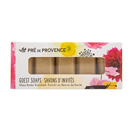 European Soaps 20105VE Pre de Provence Box of Guest Gift Soap, Set of 5, Verbena