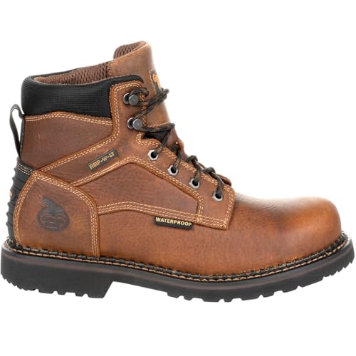 Georgia Giant Revamp Waterproof Work Boot, Brown, Size 12(M)