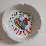 ニセコ スノーボード柄 ファンシー チャレンジング リゾート 灰皿 レトロ クマ