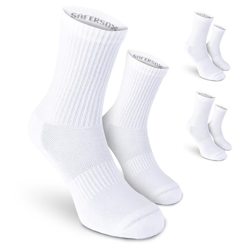Safersox Mückenschutz Socken, 3er Pack, Weiß, 43-46