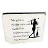 Golf Lover Gift: Inspirational Makeup Bag for Golfer Girls – Zipper Travel Pouch