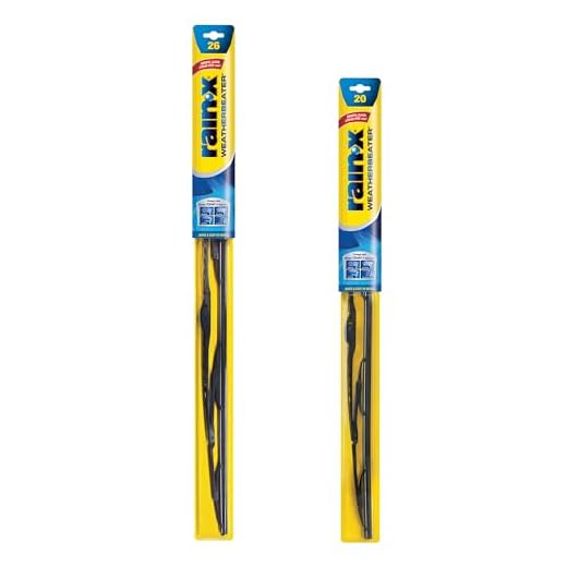Rain-X 820249 WeatherBeater Wiper Blades, 26" and 20" Windshield Wipers (Pack of 2), Automotive Replacement Windshield Wiper Blades That Meet Or Exceed OEM Quality And Durability Standards
