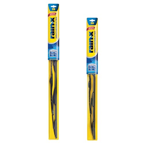 Rain-X 820249 WeatherBeater Wiper Blades, 26" and 20" Windshield Wipers (Pack of 2), Automotive Replacement Windshield Wiper Blades That Meet Or Exceed OEM Quality And Durability Standards by Rain-X - Used condition - CA$22.77