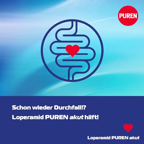 Loperamid PUREN akut 6 Schmelztabletten - schnelle Hilfe bei akutem Durchfall, schnelle Wirkung, gut verträglich, praktisches Format, einfache Anwendung