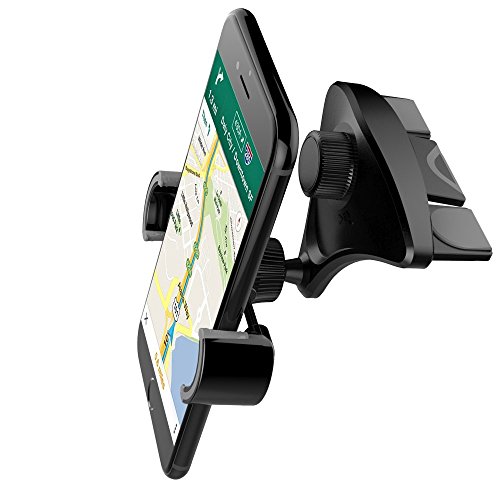 Car Phone Mount, PACKGOUT CD Slot Universal Car Mount Phone Holder With 360 Rotation For IPhone 7 Plus 6s 6 Plus 5s 5 Samsung Galaxy S8 Edge S7 S6 Note 5 All Smartphones 2.2 To 3.2 Inch Width
