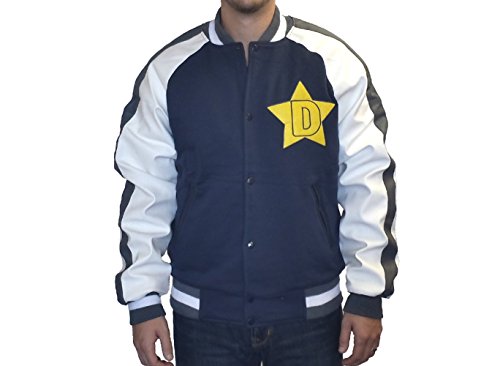 Dandy Star Logo Baseball Jacket - Everyday Wear & Cosplay Costume - Anime TV Show Gift - Blue Letterman D Coat