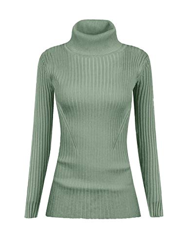 v28 Turtleneck Ribbed Sweaters for Women Cute Sexy Knitted Warm Fitted Sweater
