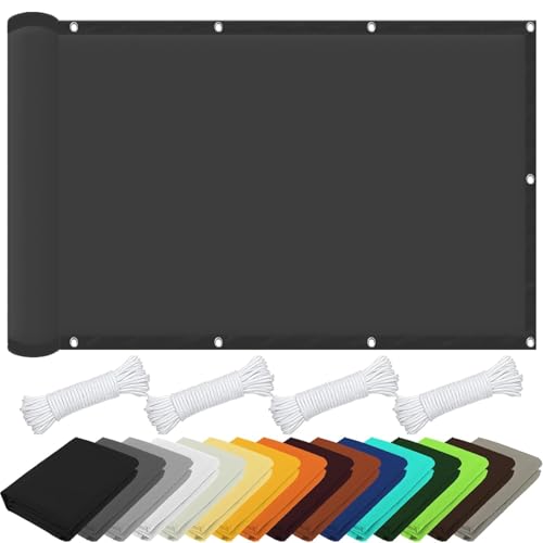 Filet d'ombrage solaire résistant aux intempéries structure durable gris foncé - 2