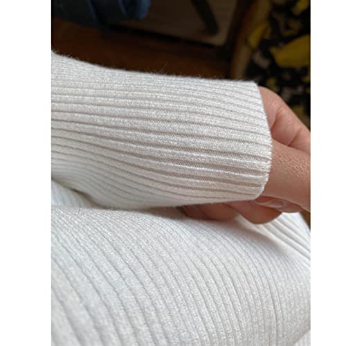 Image of Blostirno Women's Boat Neck Batwing Sleeves Dolman Ribbed Knitted Sweaters Pullovers Tops