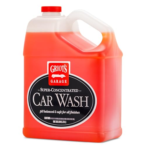 Griot's Garage Super-Concentrated Car Wash for Vehicle Washing and Cleaning, Foaming Liquid Soap, Won't Strip Waxes, Sealants or Ceramic Coatings, pH Balanced, 11103, One Gallon