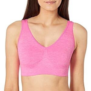 Hanes-Womens-Get-Cozy-Pullover-ComfortFlex-Fit-Wirefree-Bra-MHG196 Hanes Women's Cozy Seamless Wire-Free Bra, Sugar Plum Heather, X-Large