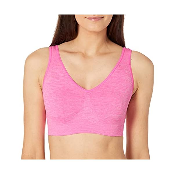 Hanes-Womens-Get-Cozy-Pullover-ComfortFlex-Fit-Wirefree-Bra-MHG196 Hanes Women's Cozy Seamless Wire-Free Bra, Sugar Plum Heather, X-Large