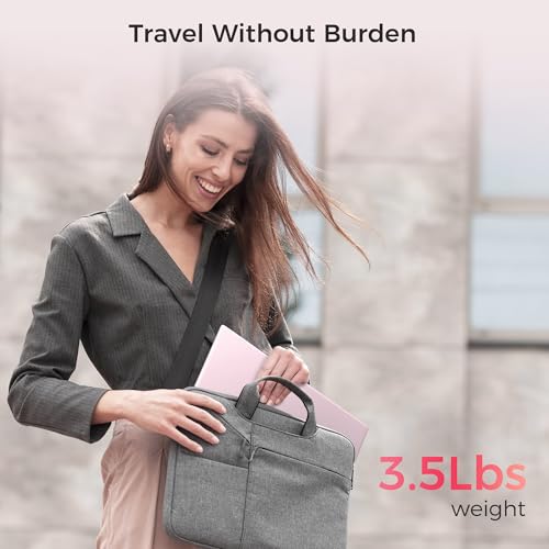 Image of 15.6 inch Pink Laptop, Laptop with 16GB RAM 256GB SSD, Gold 6500Y(Beat Pentium, Up to 3.4GHz), 1080P FHD IPS Display, Bluetooth, WIFI, HDMI, USB-C, USB3.2, 38WH Battery, Laptop Computer for Students