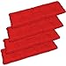 SuperKissen24. Set di 4 Cuscino Lungo per Panchina da Giardino 120x38 cm Resistente e Comodo per Panca da Esterno ed Interno - Rosso