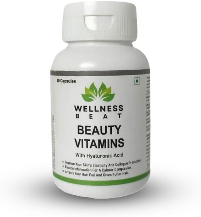 Beauty Vitamins Capsules | Immunity Booster and Antioxidant | Dietary Supplement for Healthy Skin | Supplement for Glowing Skin and Stronger Hair (60 Capsules)