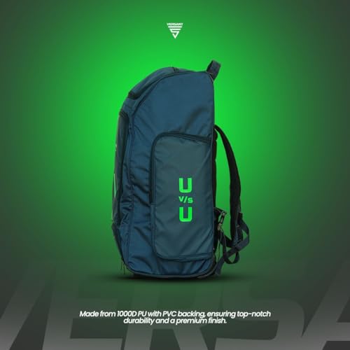 Image of VERSANT PRO DG Cricket Duffle Bag with Wheels (Navy Blue-Green)