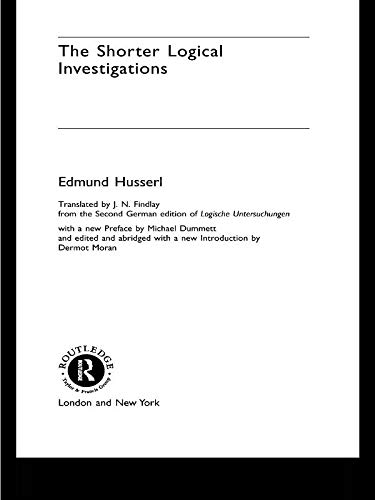 The Shorter Logical Investigations (International Library of Philosophy)