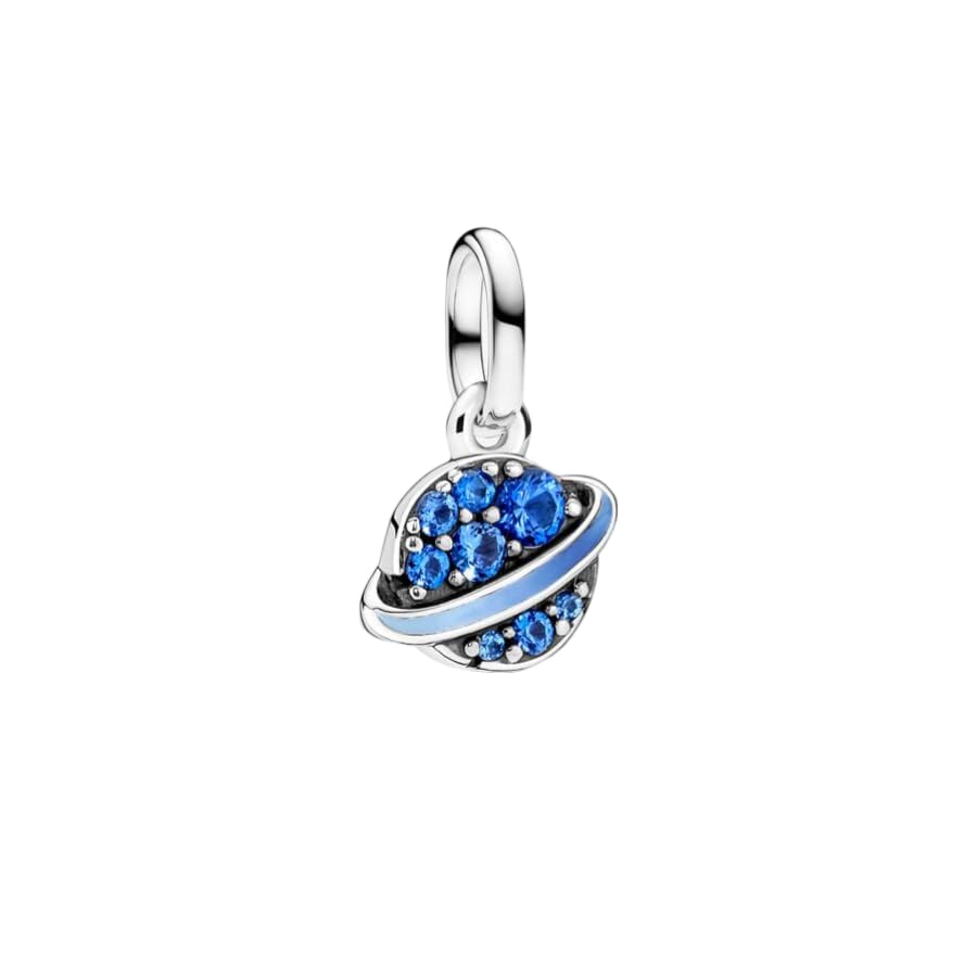 PANDORA ME Planet 793448C01 - Mini colgante degradado de plata de ley con cristal artificial, compatible con ME y Moments, 3,4x7,1x9,6 mm, Plata de ley, Crystal