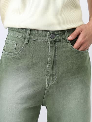 Image of Urbano Fashion Men's Loose Baggy Fit Washed Jeans Non-Stretchable