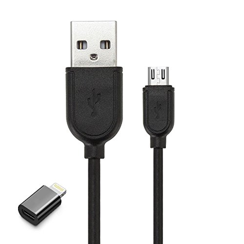 Micro USB Cable Android with Connector, 1ft Micro USB Cable High Speed USB 2.0 for Android and Samsung Galaxy, Sony, Motorola and More