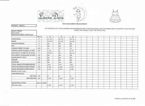 I.C. Collections Little Girls White Bouffant Sweetheart Slip Petticoat, 2T - 6x3