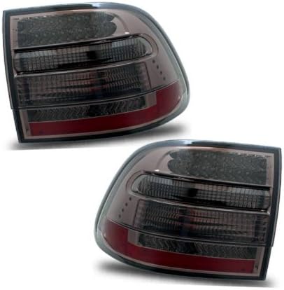 L.E.D Taillights Smoke Assembly Set For Porsche Cayenne - (Pair) Driver Left and Passenger Right Side Replacement