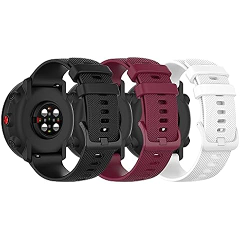 Fit for Polar Vantage M2 Watch Band Women Men, 22mm Quick Release Silicone Replacement Bands Straps Wristbands Bracelet Accessories Fit for Polar GRIT X/Polar Vantage M (Black Red White) Cover