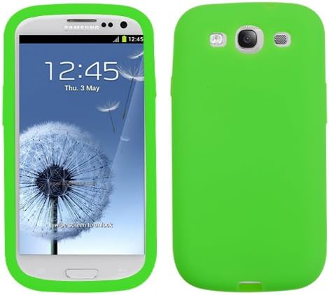Solid Green Silicone Skin Gel Cover Case For Samsung Galaxy S 3 i9300 T999