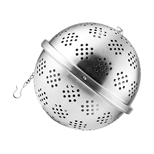 BRIGHTFUFU Essential Tea Infuser Large Tea Strainer Stainless Steel Ball Filter for Brew