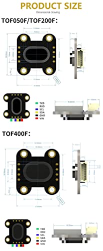 Détecteur distance laser TOF400F précis à 4 mètres MODBUS UART I2C - 3