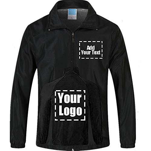 yunzhenbusiness Adult Windbreaker Jacket Customize Your Logo