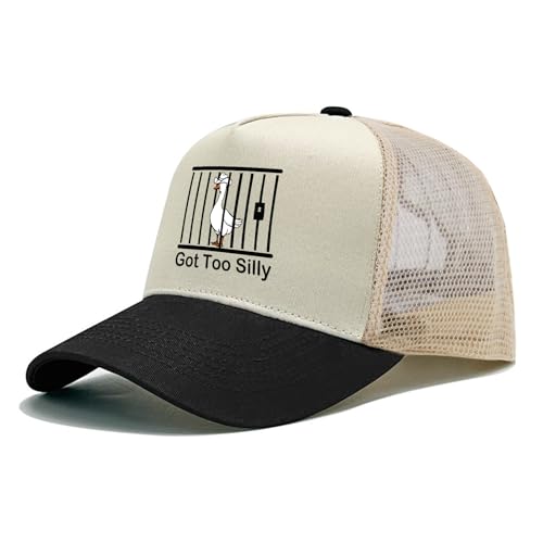 Image of Funny Goose Hat Silly Goose On The Loose Hat Men Baseball Hats Funny Cap