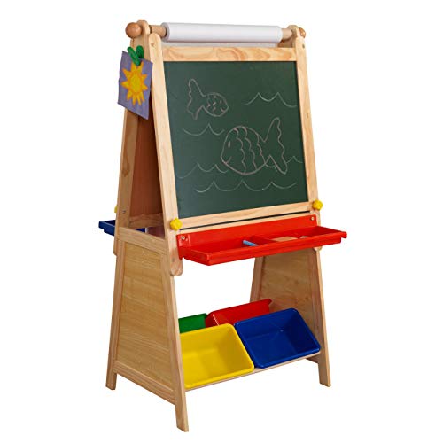 KidKraft Grand Storage Double Sided Easel w/ Paper Roll