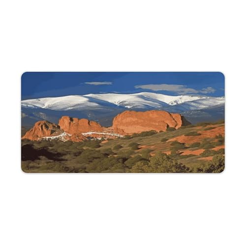 Pikes Peak Colorado Desk Pad Large 30x60cm Rubber