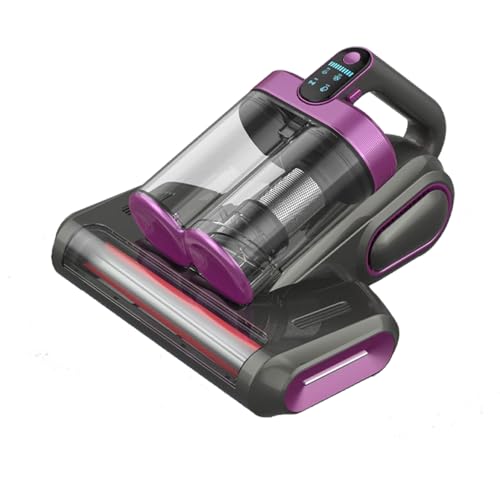 THBYQK Bed Vacuum Cleaner,16Kpa Suction Double Cup Cordless Mattress Vacuum Cleaner with Ultrasonic and LED Display,18000 RPM/Min Brushroll,Cordless Vacuum for Pet Hair,Sofas,Blankets,Mattresses,etc.