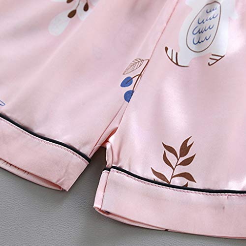 Button Down 𝐏a𝐣amas for Toddler Boys Girls Short Sleeve with Shorts 2PCS 𝐒lee𝐩wear Cute 𝐋oun𝐠ewear Print 𝐍𝐢ghtwear2