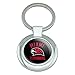 Miami University RedHawks Keychain Classy Round Chrome Plated Metal