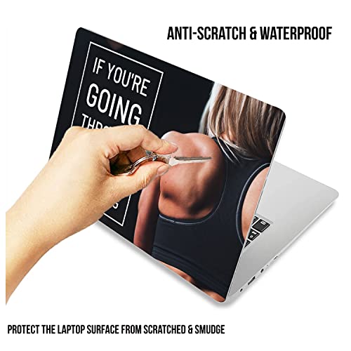 Image of Paper Plane Design Laptop Skins Sticker for Upto 17 in Laptops (Pack of 2) Des 13 (B)