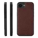 HANATORA for iPhone 17e 16e ケース 本革 日本製 耐衝撃 スマホケース スマホ シュリンクカーフレザー ギフト マグネットなし ワイン SPGJP-16e-Wine