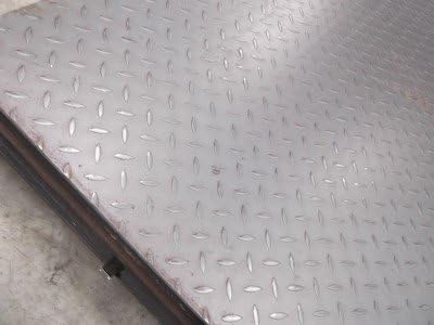 Buy Metal Online 4.5mm / 8 SWG (0.177") | Durbar S275 Floor Plate | Diamond Pattern Steel Tread Plate | Non-Slip and Corrosion Resistant | 200mm x 200mm - Approx 8" x 8" 2KG