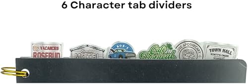 Miniatura 2 de Cuaderno de diario con pestañas de Schitt's Creek, boticario de Rose, encuadernado en espiral, 144 páginas rayadas, 8x7pulgadas