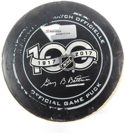 2017 Arizona Coyotes vs. Los Angeles Kings Game Used Puck 11-24-17 AA0023124 - NHL Unsigned Game Used Pucks