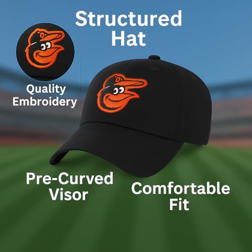 Gorra negra ajustable unisex para niños miniatura 4