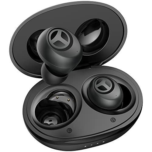 Tranya T10 Pro Wireless Earbuds Bluetooth 5.1, 12mm Driver with Premium Deep Bass, Wireless Charging, IPX7 Waterproof, Low-Latency Game Mode in Ear Headphones - Black