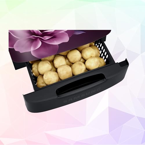 Image of Samsung 223 L, 3 Star, Digital Inverter, Direct-Cool Single Door Refrigerator (RR24C2Z23CR /NL, Red, Camellia Purple, Base Stand Drawer)