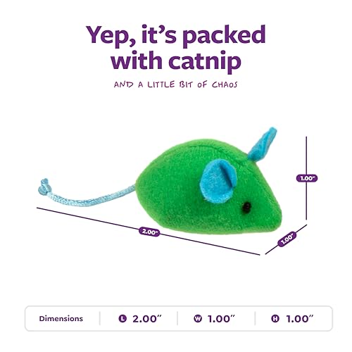 SmartyKat Skitter Critters Catnip Mice Plush Cat Toy Value Pack with Pure & Potent Catnip, Stimulating for Cats & Kittens, 15-Pack by SmartyKat - Used condition - Image 3