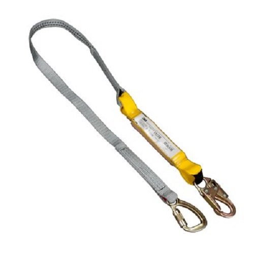 3812 Energy Absorbing Lanyard with Hook and Snap Hook, 6 feet