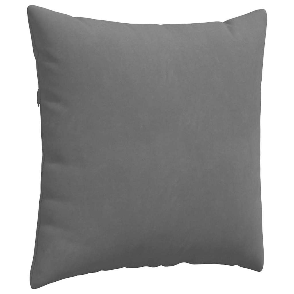 Mangloder - Cuscino da divano, 2 pezzi, grigio scuro, 60 x 60 cm, tessuto con imbottitura in poliestere, rivestimento sfoderabile, morbido e confortevole, ideale per soggiorno, ufficio, sala da pranzo
